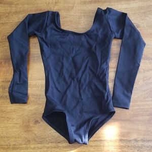 Capezio Black Long Sleeve Leotard